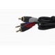 3.5mm to RCA (2) Stereo Audio Cable (8 Feet/2.4 Meters)