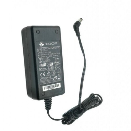 NEW Genuine Polycom PSC18U-480 Power Adapter with Power Cord 