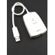3 Port USB2.0 Combo HUB with 10/100Mbps Ethernet for Mac Book Air, Ultrabook, Laptop.
