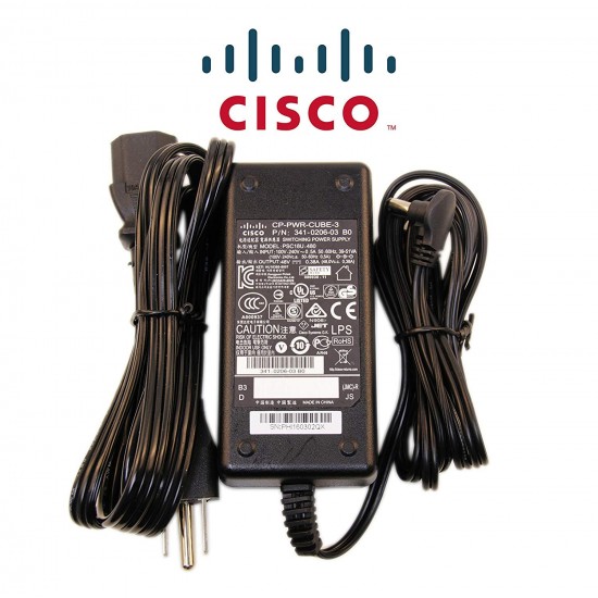 Cisco CP-PWR-Cube-3 Switching Power Supply Model PSC18U-480 P/N 341-0206-03 B0 48V 0.38A